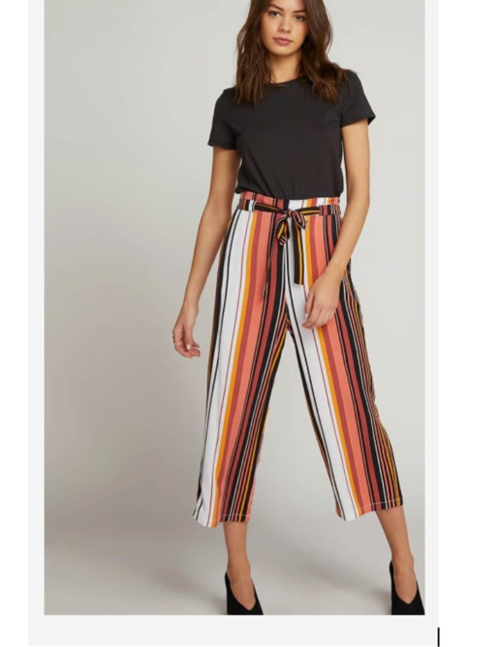 NWT Volcom Winding Roads Pant Trouser Pockets Cropped Women's 8 Medium